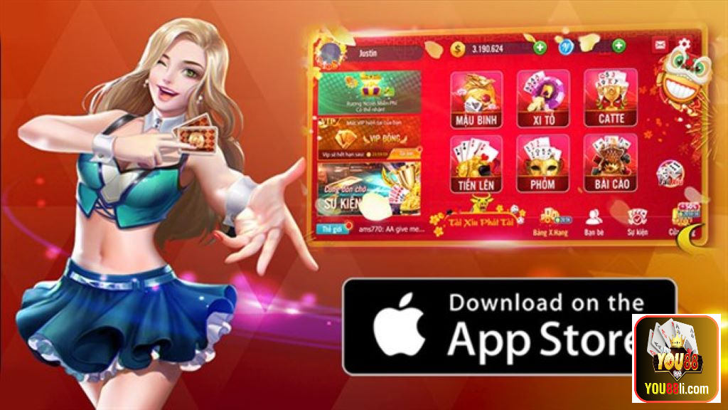 Chơi xì tố online thông qua app You88